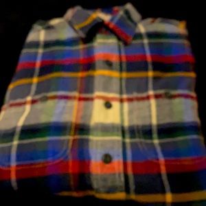 Long sleeve flannel shirt multicolored very comfy and warm